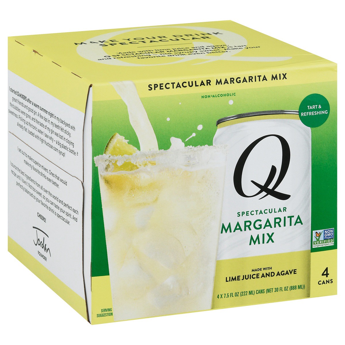 slide 8 of 9, Q Drinks Premium Margarita Mix 4 - 7.5 fl oz Cans, 4 ct; 7.5 oz