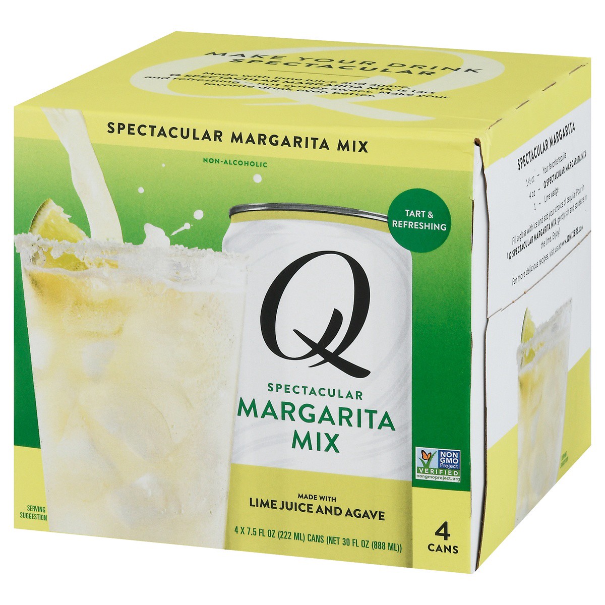 slide 7 of 9, Q Drinks Premium Margarita Mix 4 - 7.5 fl oz Cans, 4 ct; 7.5 oz