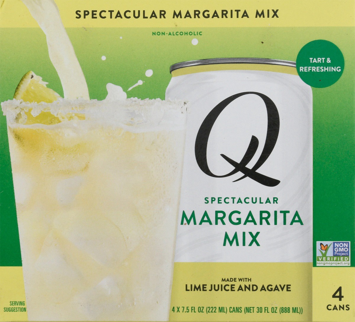 slide 3 of 9, Q Drinks Premium Margarita Mix 4 - 7.5 fl oz Cans, 4 ct; 7.5 oz