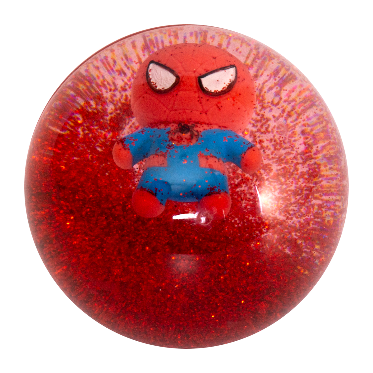 slide 1 of 9, 4" Bouncing Glitter Water LED Ball, 4 in