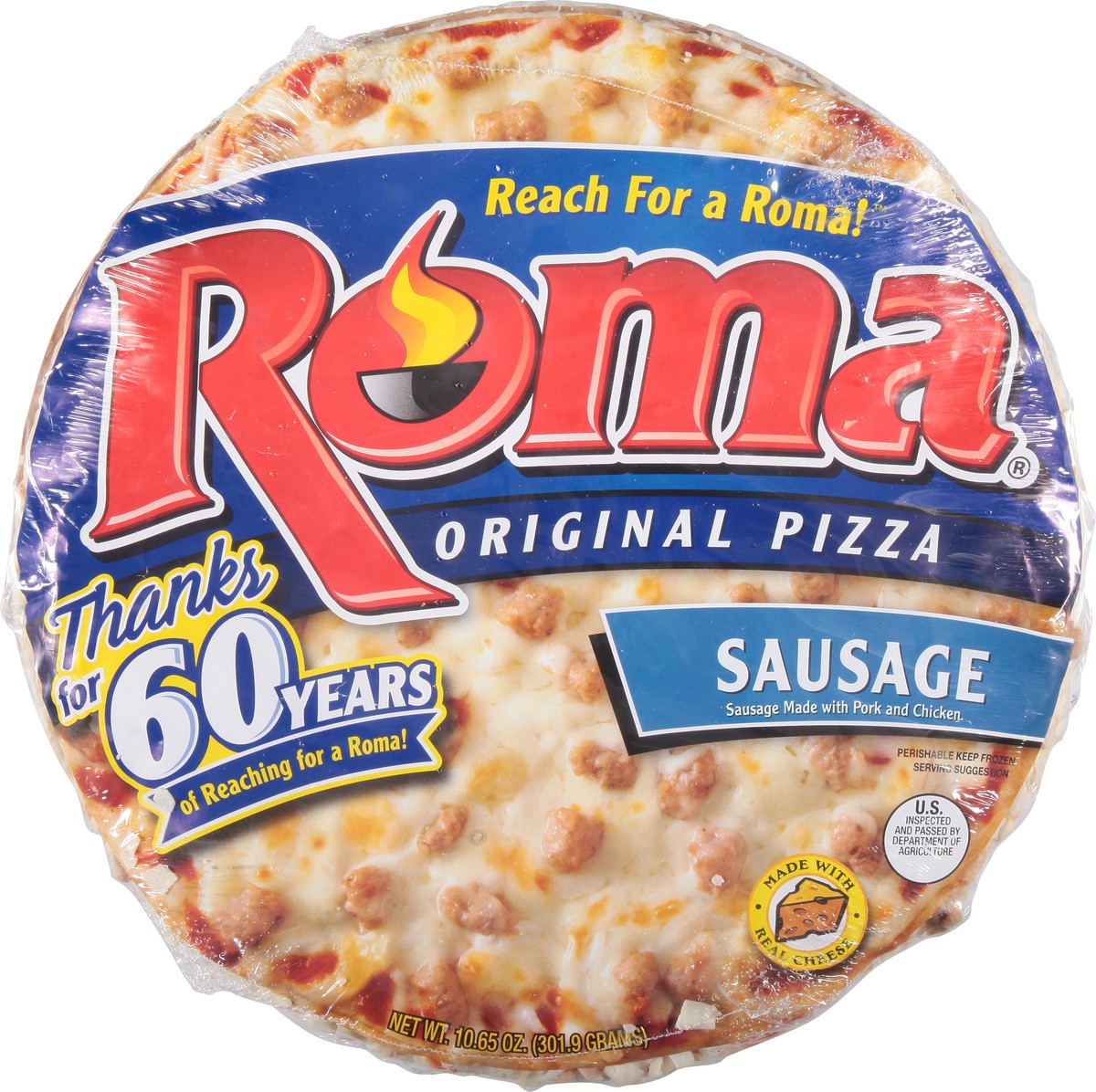 slide 2 of 13, Roma Original Sausage Pizza 10.65 oz, 10.65 oz