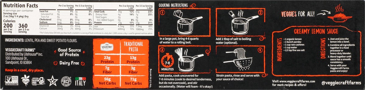 slide 2 of 9, Veggiecraft Spaghetti 8 oz, 8 oz