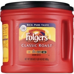 slide 1 of 1, Folgers Classic Roast Coffee, 39 oz