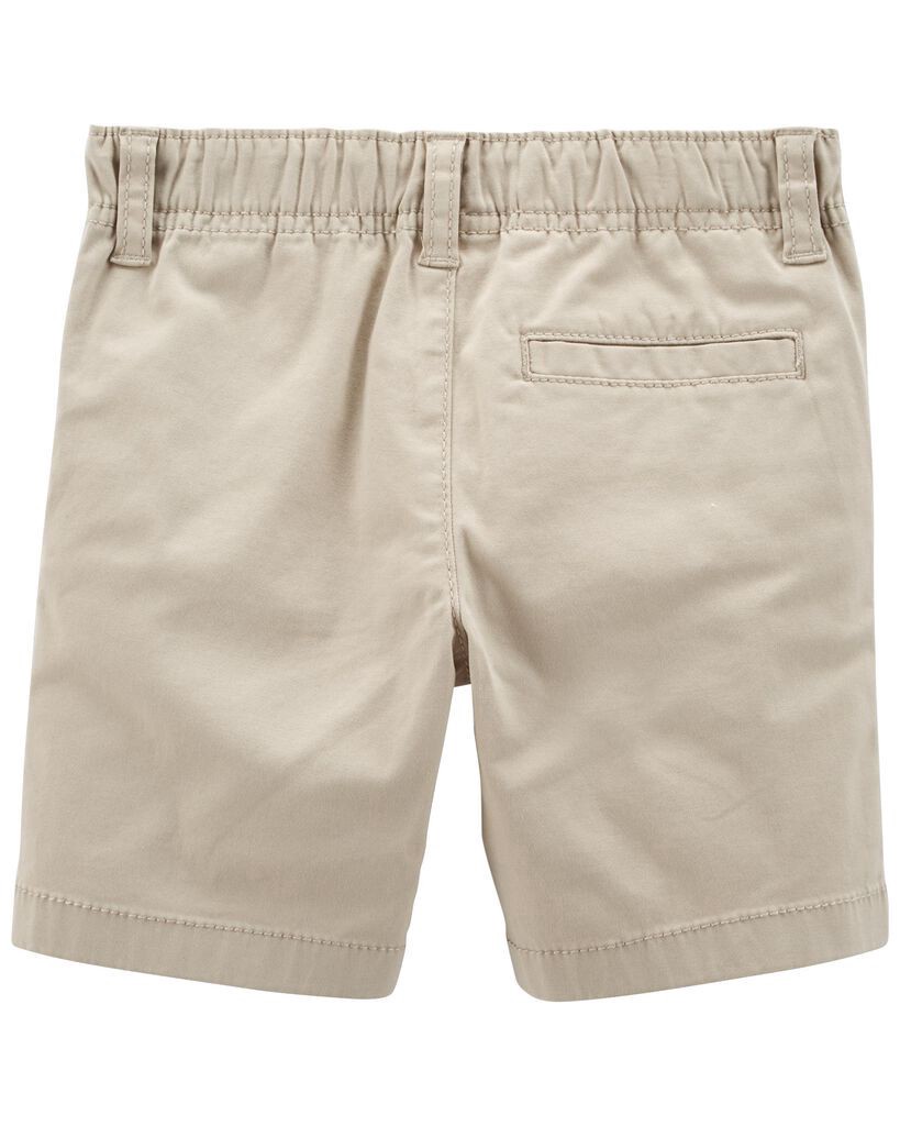 slide 2 of 2, Oshkosh Baby Stretch Chino Shorts Khaki 12M, 1 ct