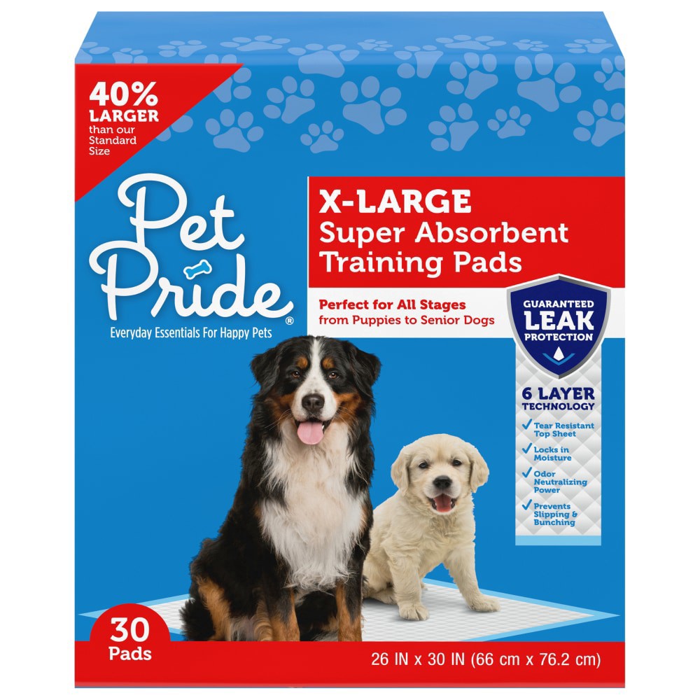 slide 2 of 3, Pet Pride Xl Dog Training Pad, 30 ct