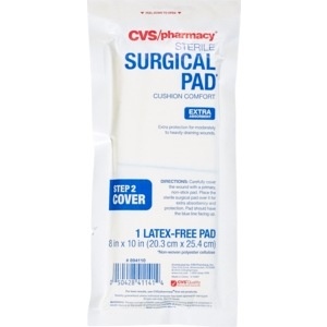 slide 1 of 1, CVS Pharmacy CVS Health Sterile Latex-Free Surgical Pad 1CT, 8in x 10in, 1 ct
