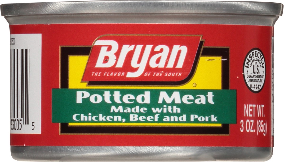 slide 6 of 9, Bryan Potted Meat 3 oz, 3 oz