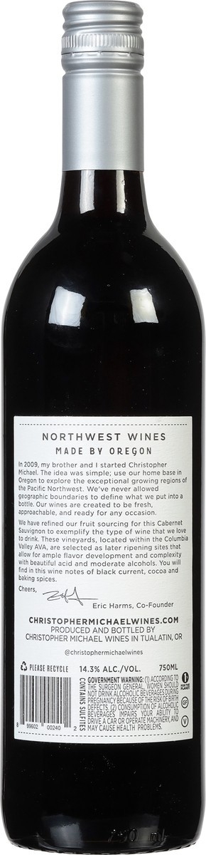 slide 5 of 10, Christopher Michael Cabernet Sauvignon 750 ml, 750 ml
