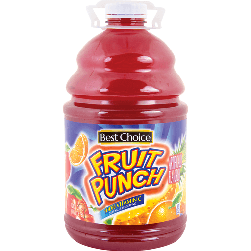 slide 1 of 1, Best Choice 5% Fruit Punch Drink, 128 oz