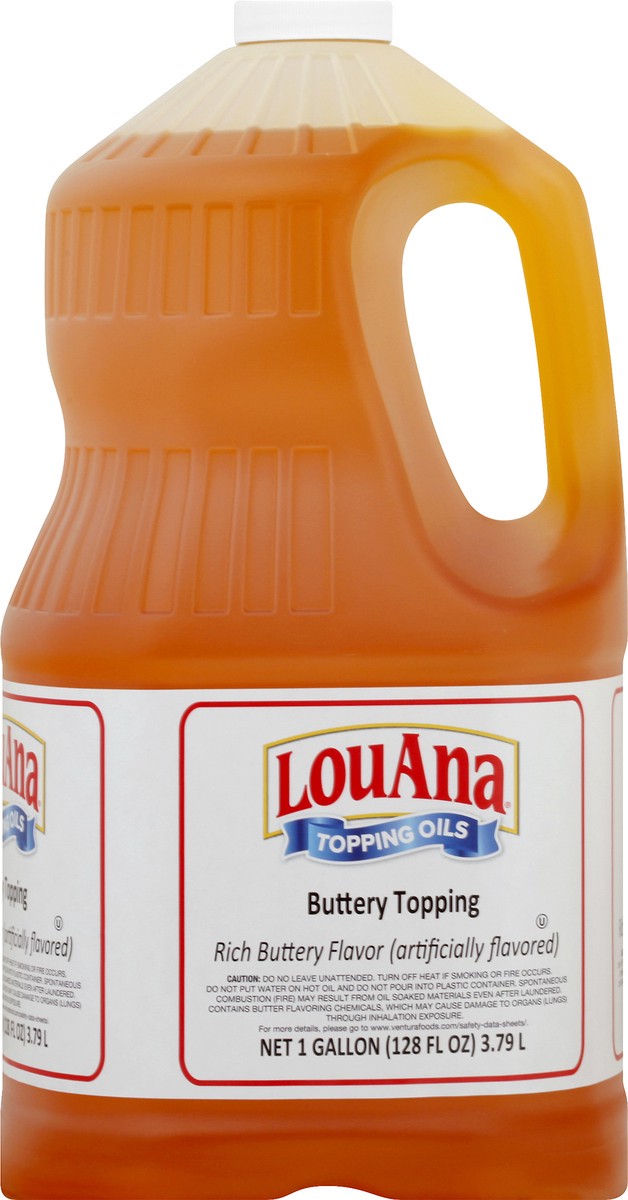 slide 1 of 10, LouAna Rich Buttery Flavor Buttery Topping 1 gl, 1 gal