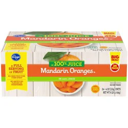 Kroger Mandarin Oranges In 100% Juice Fruit Cups