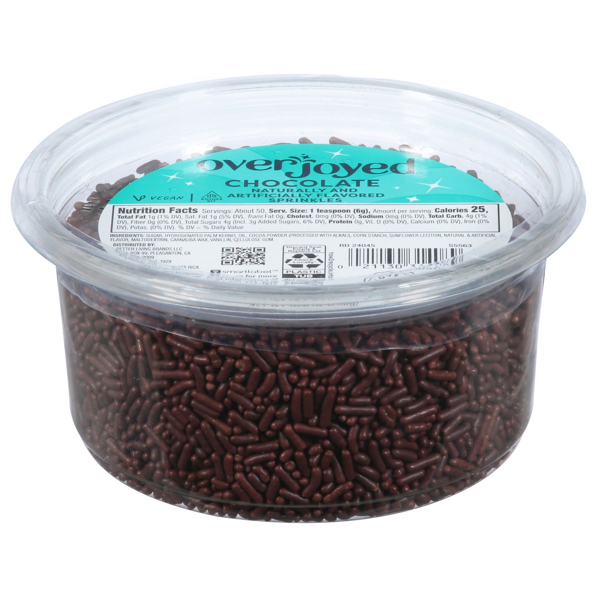 slide 1 of 4, Overjoyed Chocolate Sprinkles - 10.5 Oz, 10.5 oz