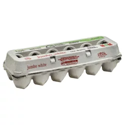 Lowes Foods Grade A All Natural Jumbo White Eggs