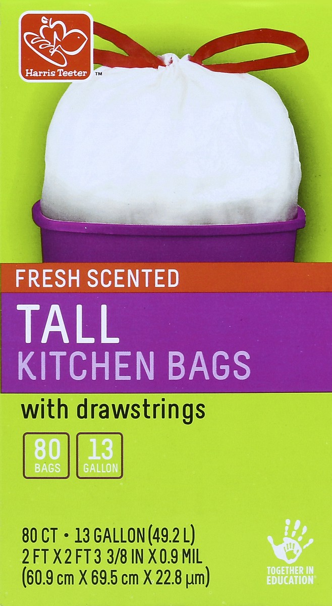 slide 3 of 5, Harris Teeter Ds Tall Kitchn Frsh Sct Bag, 80 ct