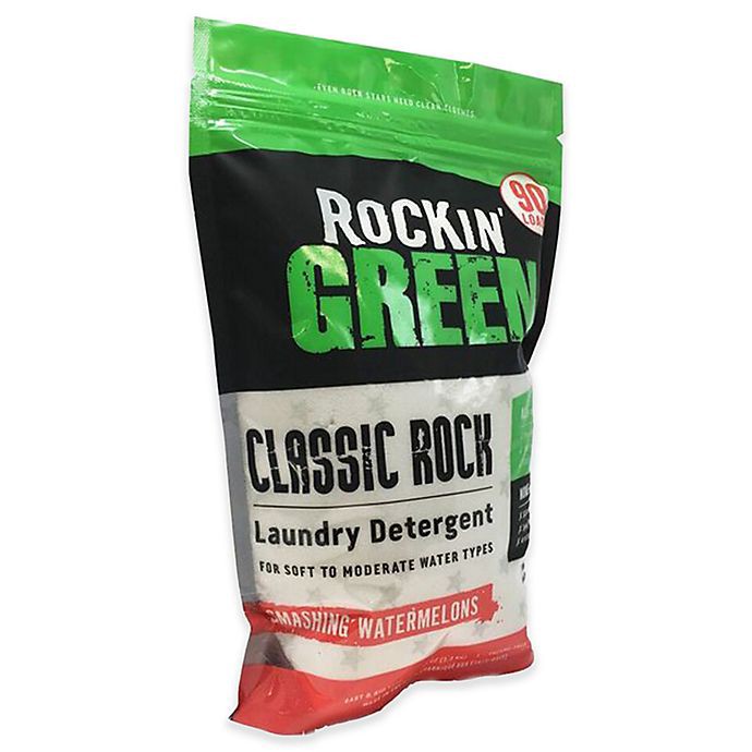 Rockin' Green Classic Rock Laundry Detergent Smashing Watermelons 45