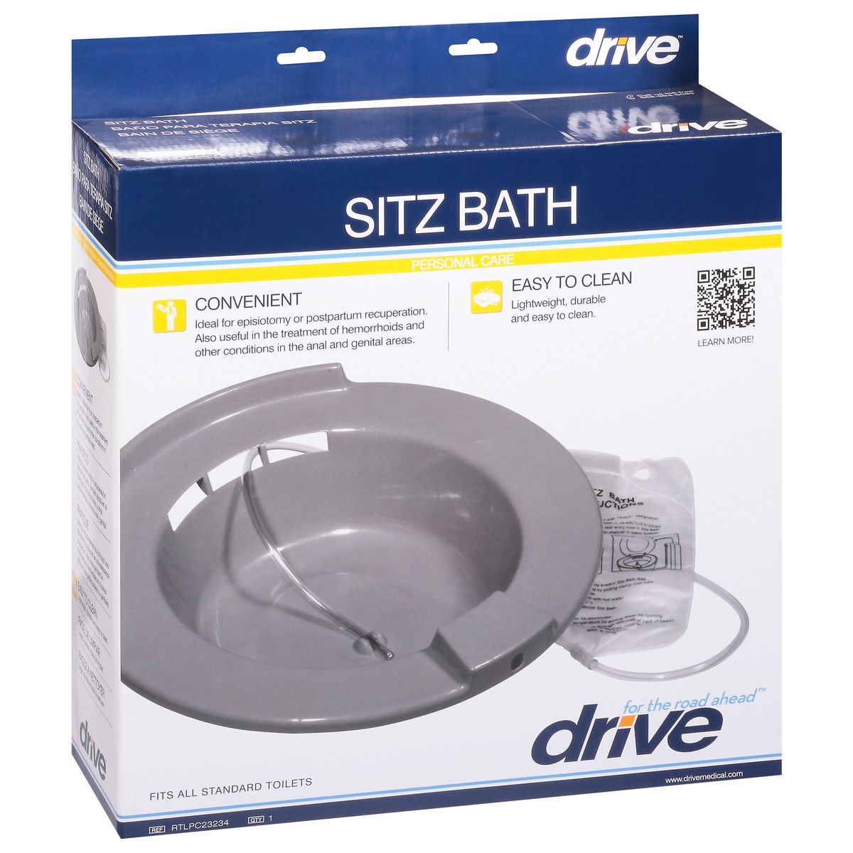 slide 5 of 9, Drive Personal Care Sitz Bath 1 1 ea, 1 ct