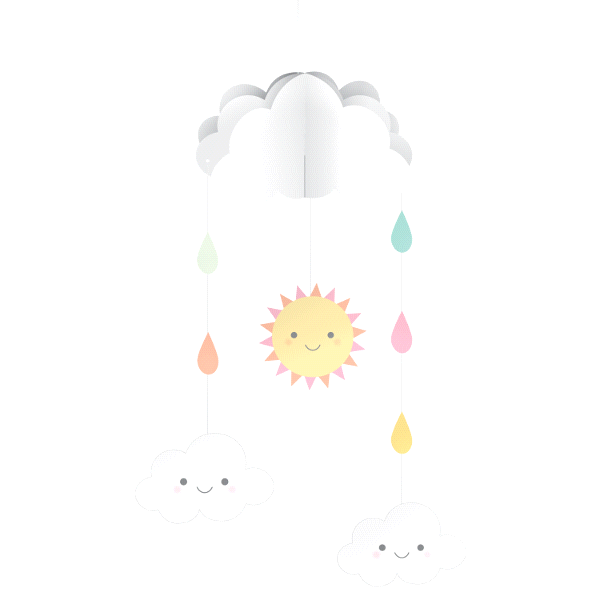 slide 1 of 1, Creative Converting Sunshine Baby Showers Hanging Mobile, 1 ct