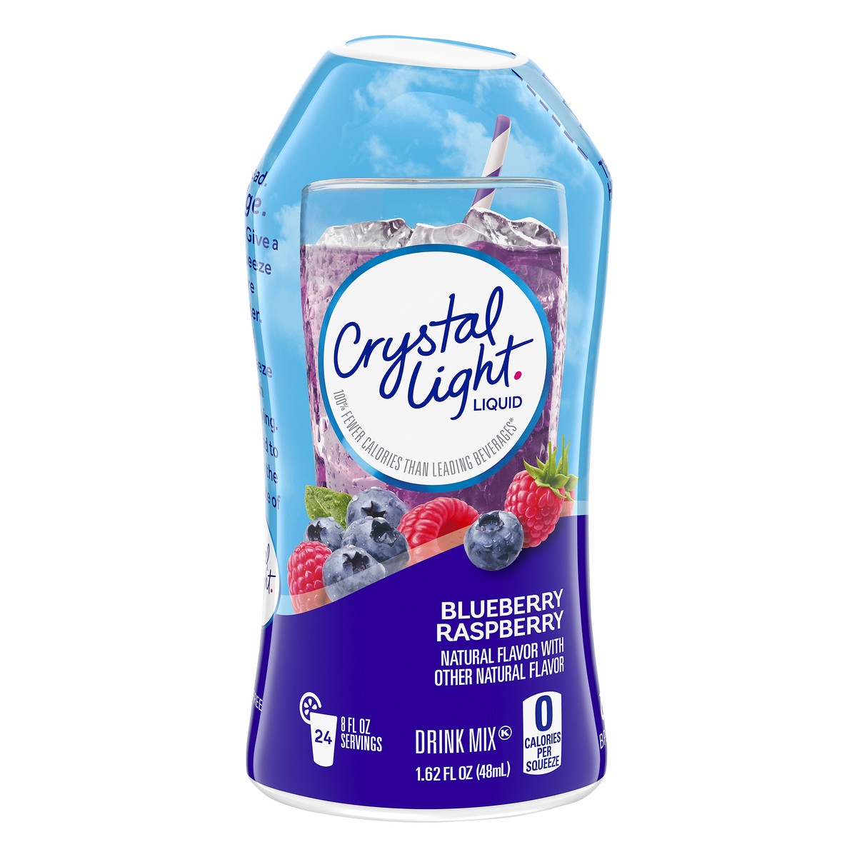 slide 3 of 14, Crystal Light Liquid Blueberry Raspberry Naturally Flavored Drink Mix, 1.62 fl oz Bottle, 1.62 fl oz