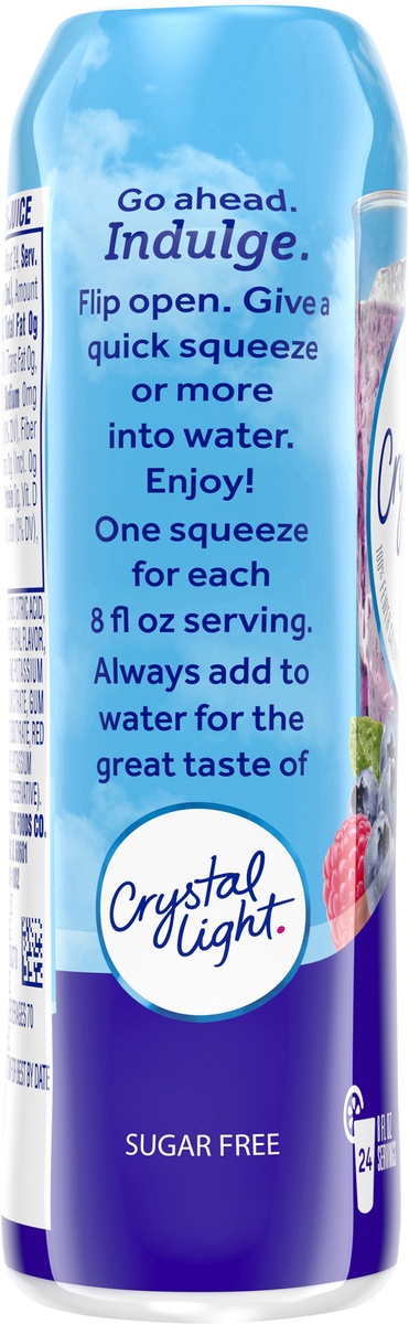 slide 9 of 11, Crystal Light Liquid Blueberry Raspberry Naturally Flavored Drink Mix Bottle, 1.62 fl oz