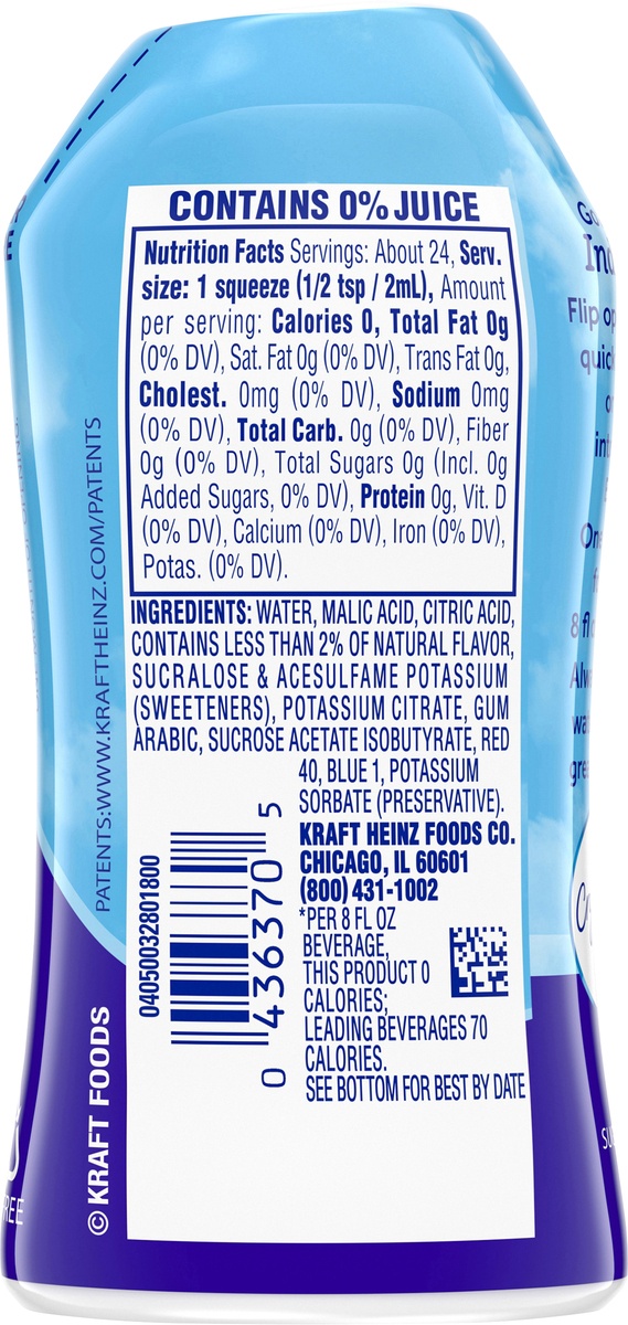 slide 11 of 11, Crystal Light Liquid Blueberry Raspberry Naturally Flavored Drink Mix Bottle, 1.62 fl oz