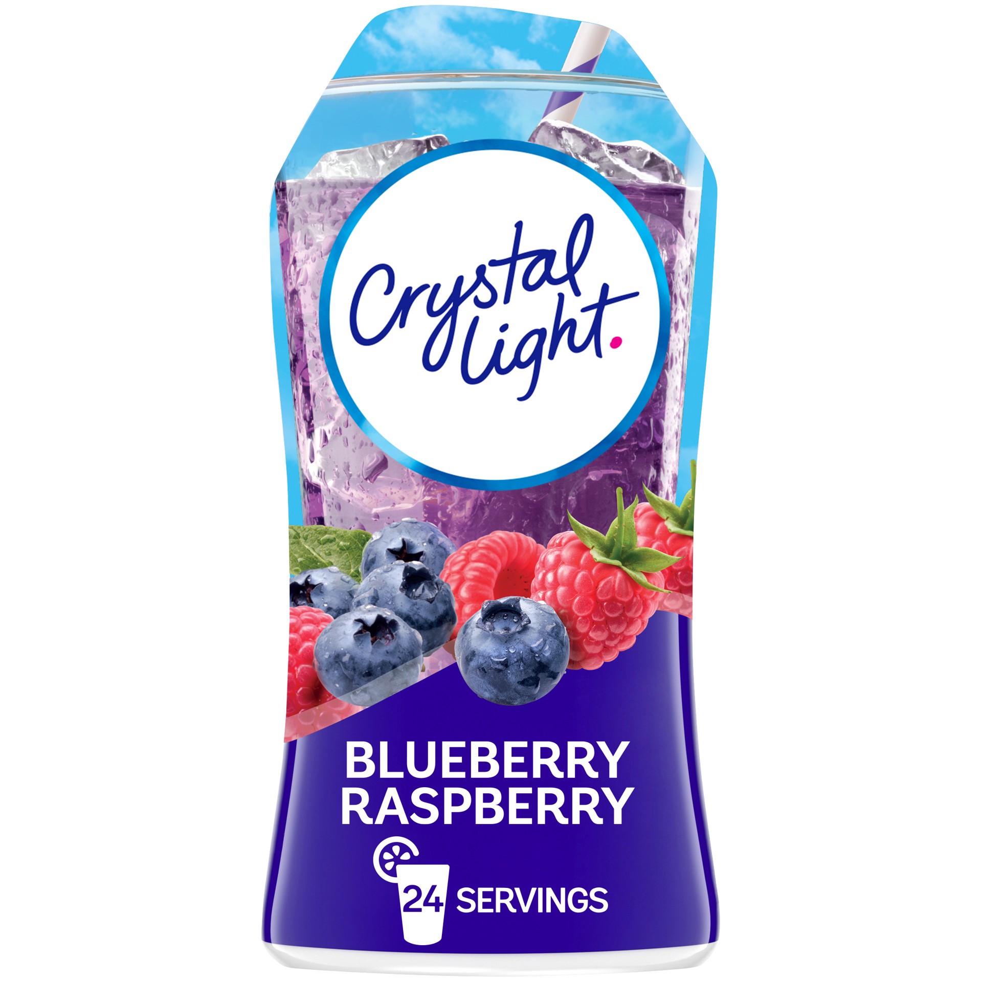 slide 1 of 14, Crystal Light Liquid Blueberry Raspberry Naturally Flavored Drink Mix, 1.62 fl oz Bottle, 1.62 fl oz