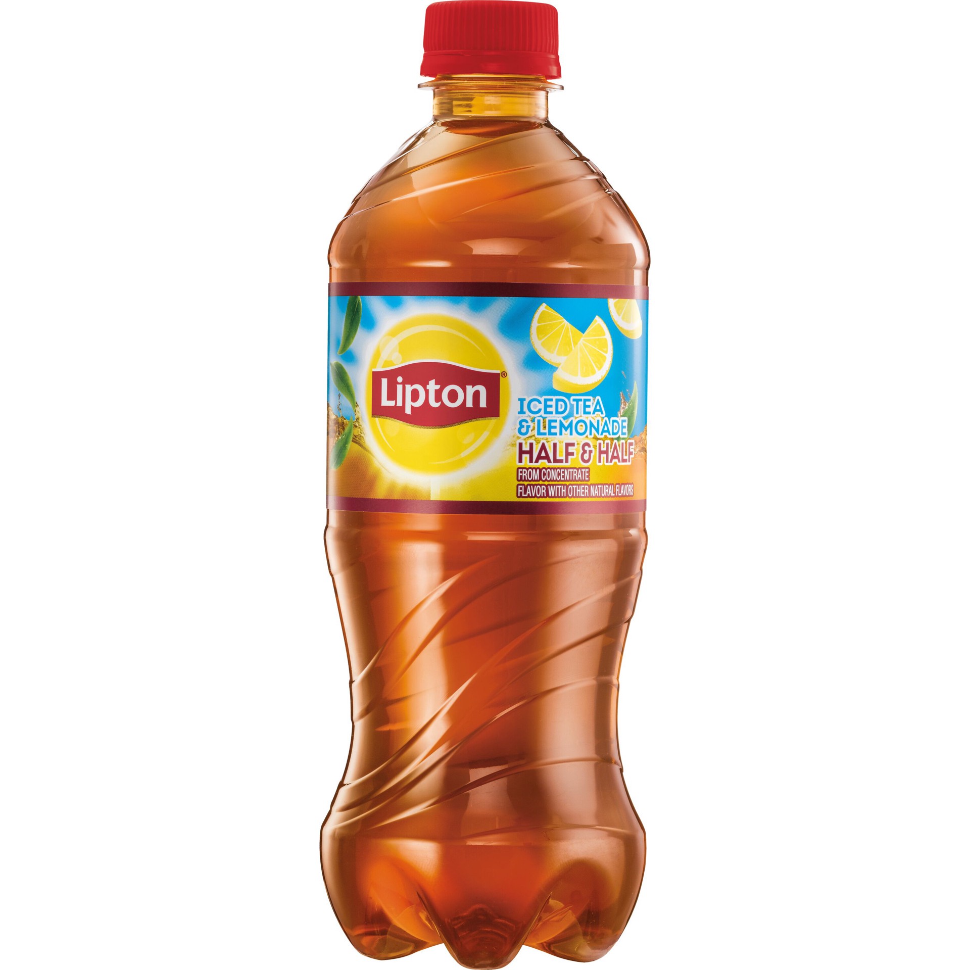 slide 1 of 4, Lipton Half & Half Iced Tea Lemonade - 20 oz, 20 fl oz