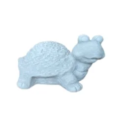 Blue Orange Pottery Funny Turtle Statue