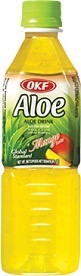 slide 1 of 1, OKF Aloe Drink Mango - 17.6 oz, 17.6 oz