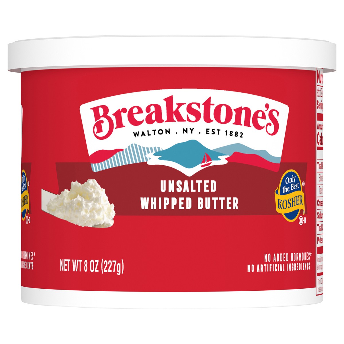 slide 1 of 9, Breakstone's Unsalted Whipped Butter 8 oz. Tub, 8 oz