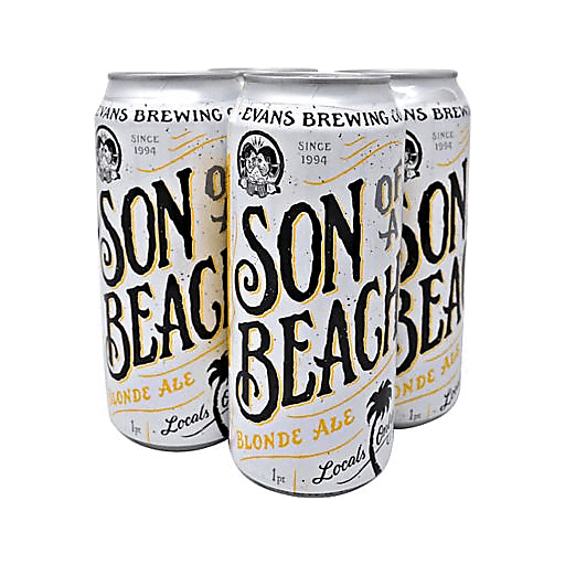 Evans Brewing Son of a Beach Blonde Ale 4 ct Shipt