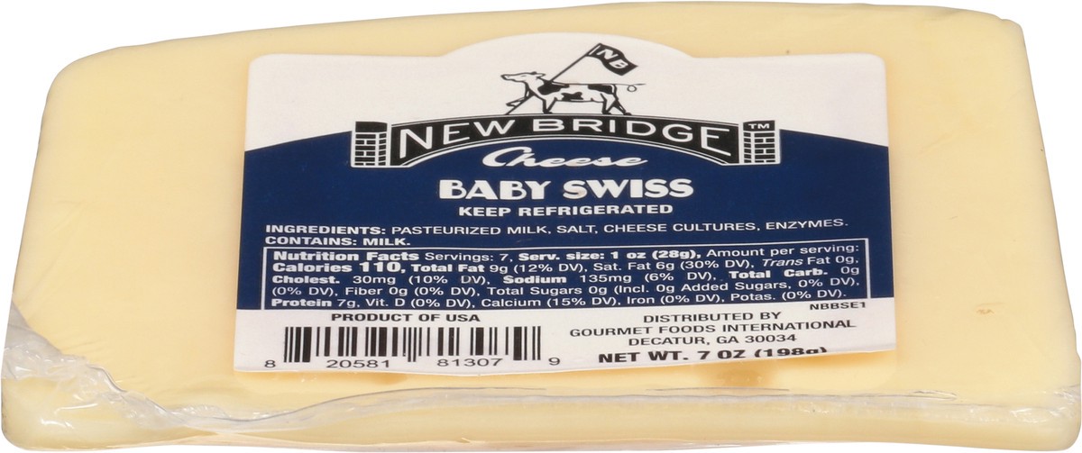 slide 8 of 11, New Bridge Cheese, 7 oz