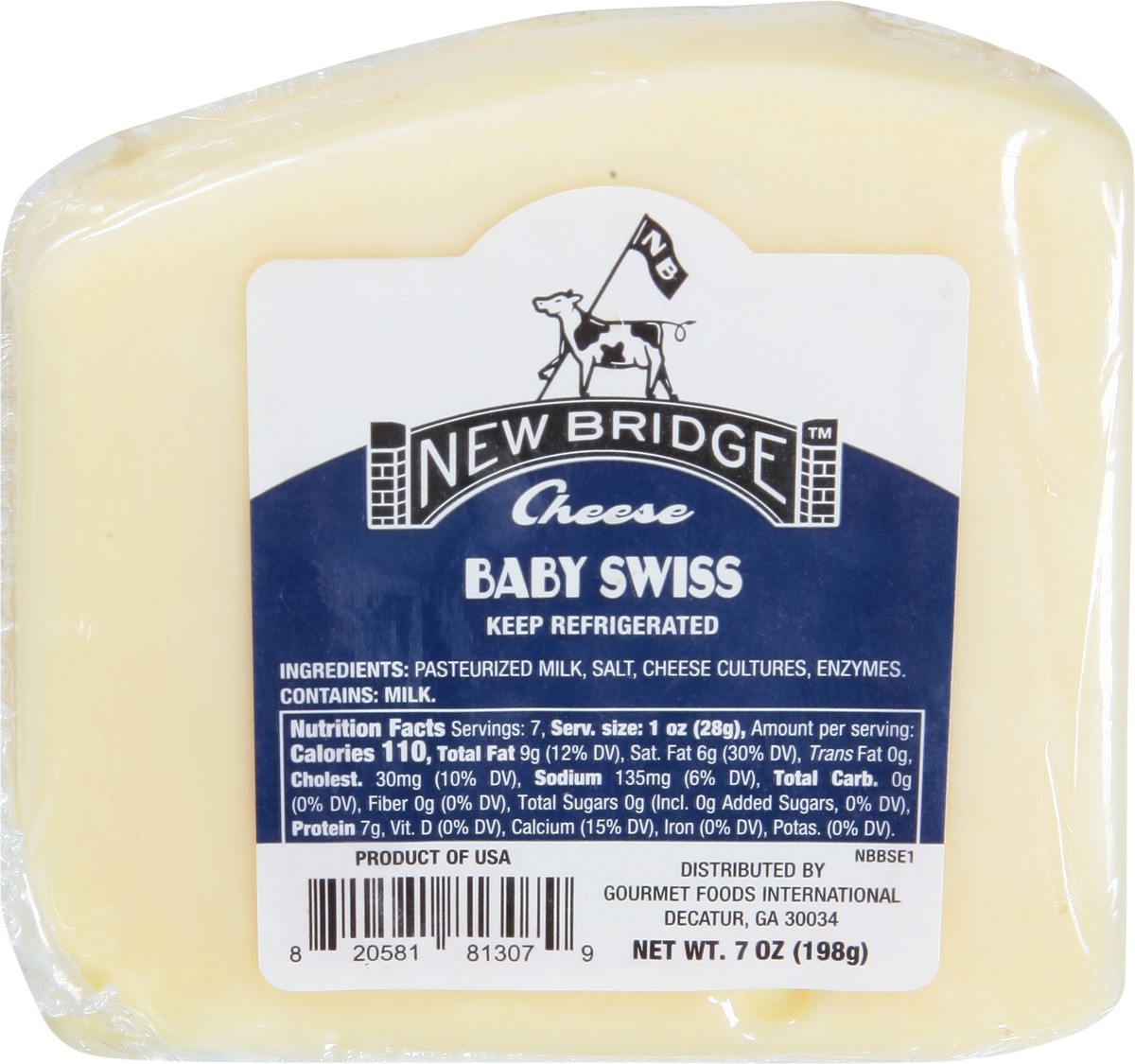 slide 9 of 11, New Bridge Cheese, 7 oz