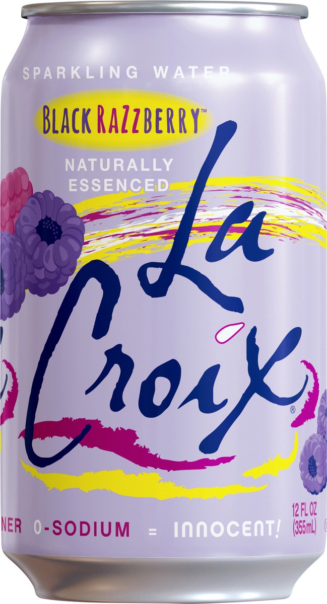 slide 6 of 11, La Croix Black Razzberry Sparkling Water Single Can - 12 fl oz, 1 ct