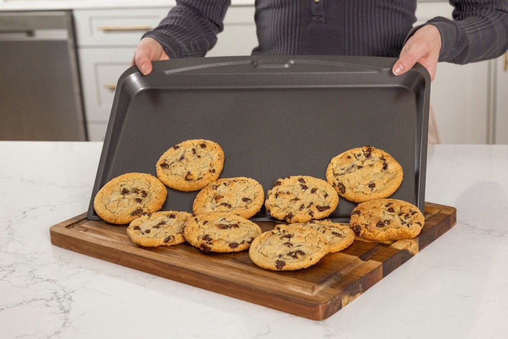 slide 2 of 2, Goodcook® Airperfect Non Stick Largie Cookie Sheet Baking Pan, 1 ct