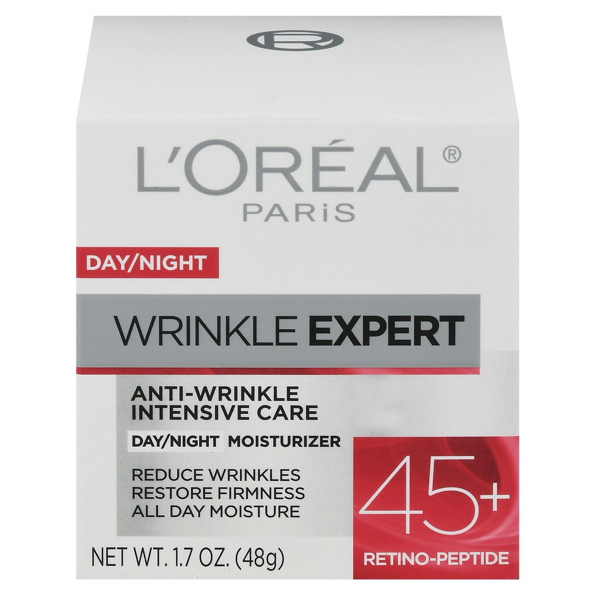 slide 1 of 9, L'Oréal Wrinkle Expert 45+ Retino-Peptide Day/Night Moisturizer 1.7 oz, 1.7 oz