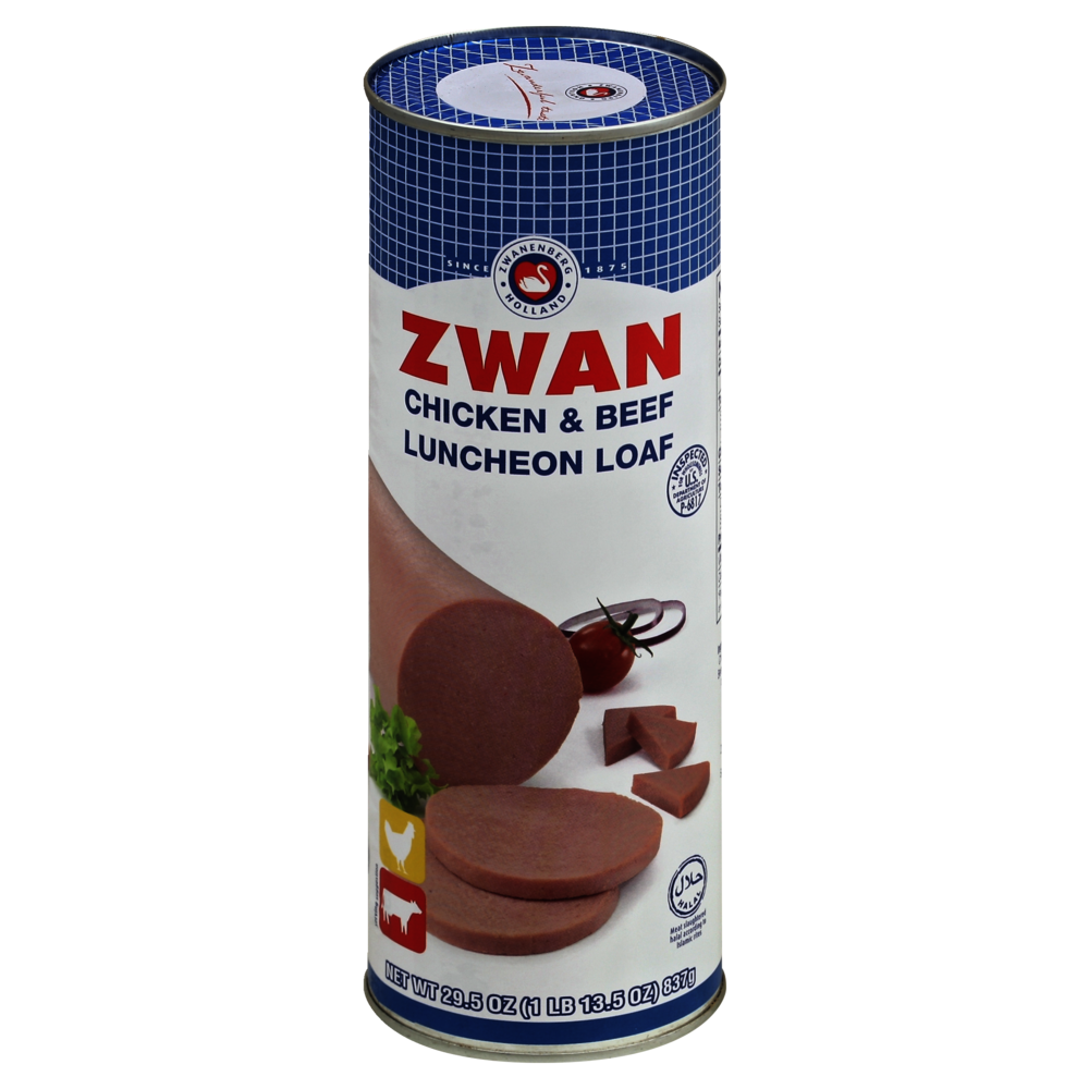 slide 1 of 1, Zwan Chicken & Beef Luncheon Loaf, 29.5 oz