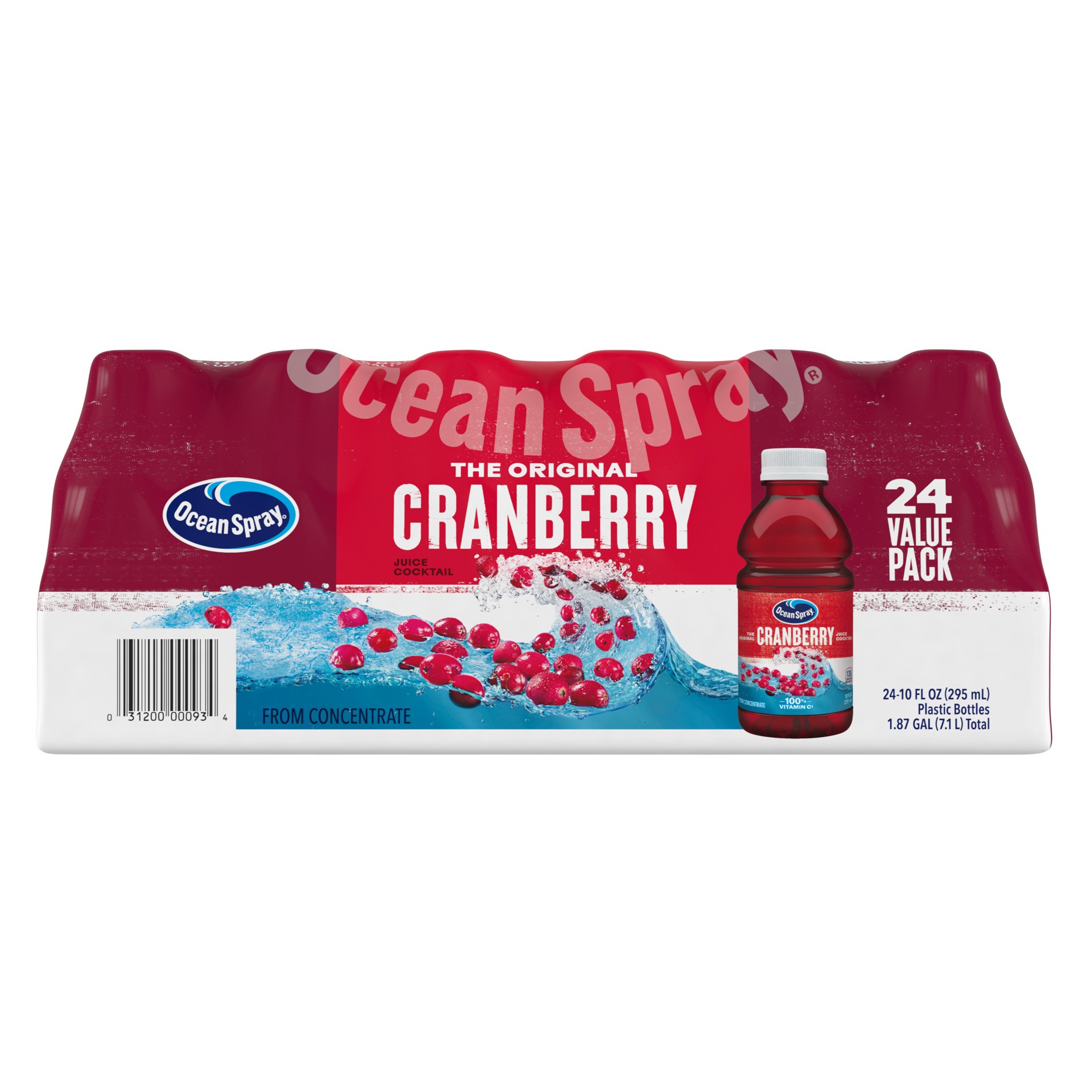 slide 1 of 10, Ocean Spray Cranberry Juice, 24 x 11 ct