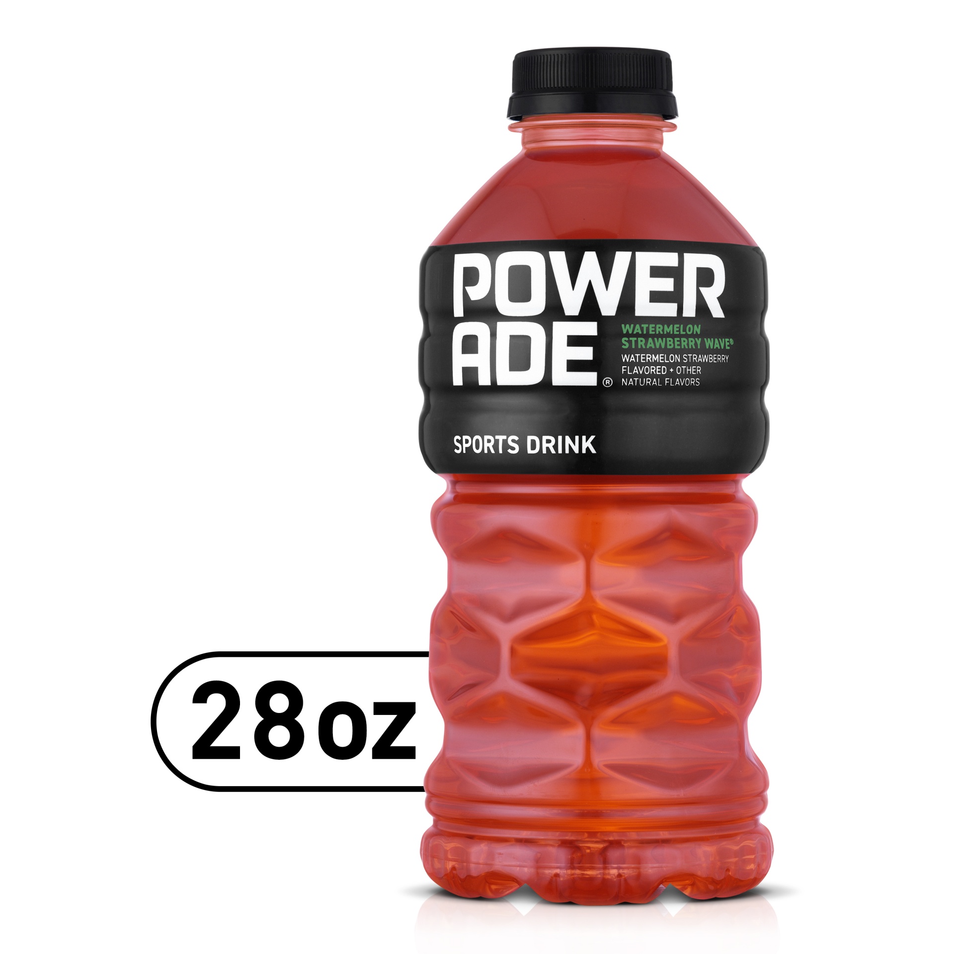 slide 1 of 4, Powerade Watermelon Strawberry Wave Sports Drink, 28 oz