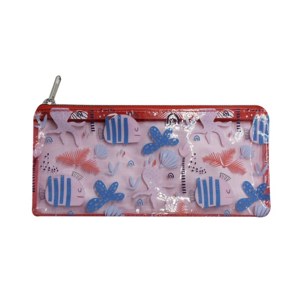 slide 1 of 1, Office Depot Brand Pvc Fashion Pencil Pouch, 5-3/4'' X 8'', Sea Creatures, 1 ct