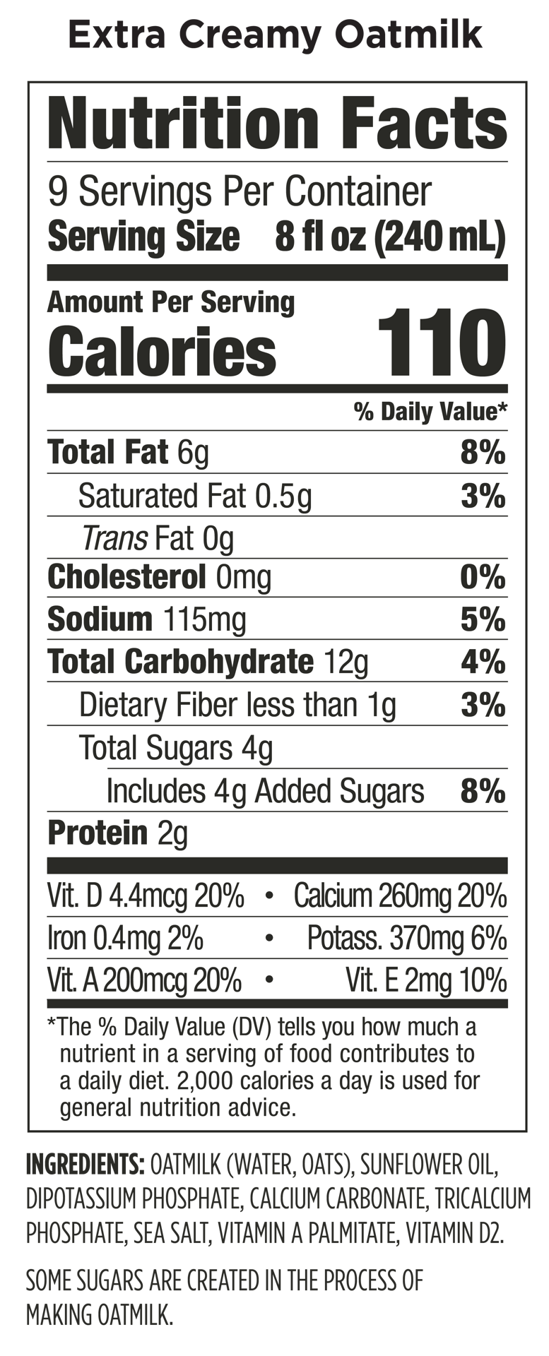 slide 2 of 2, Califia Farms Extra Creamy Oat Milk, 72 fl oz