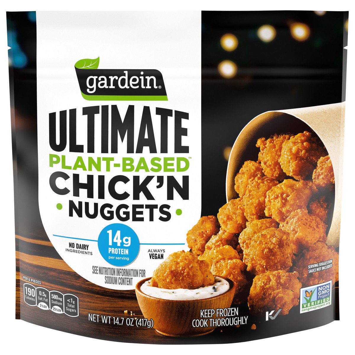 slide 1 of 5, Gardein Ultimate Plant-Based Chick''N Nuggets 14.7 oz, 14.7 oz