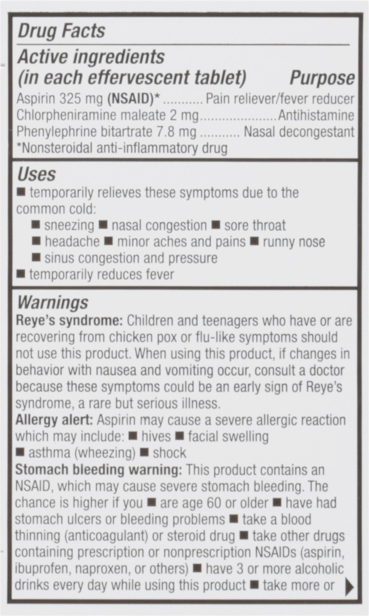 slide 12 of 16, TopCare Effervescent Cold Relief, 20 ct