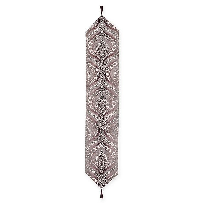 slide 1 of 1, J. Queen New York Gianna Table Runner - Quartz, 108 in