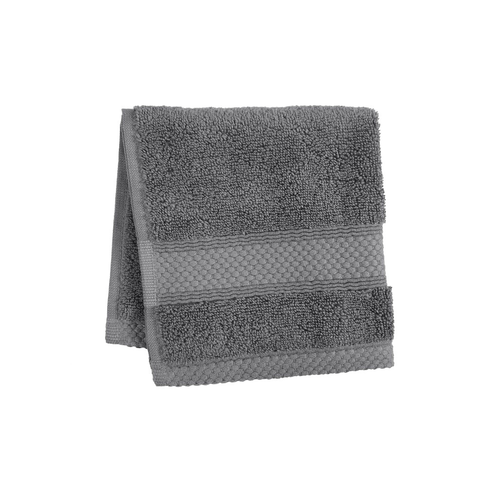 slide 1 of 1, HD Designs Turkish Washcloth - Gray, 1 ct