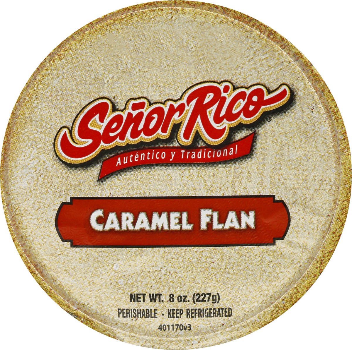 slide 3 of 9, Señor Rico Caramel Flan 8 oz, 8 oz