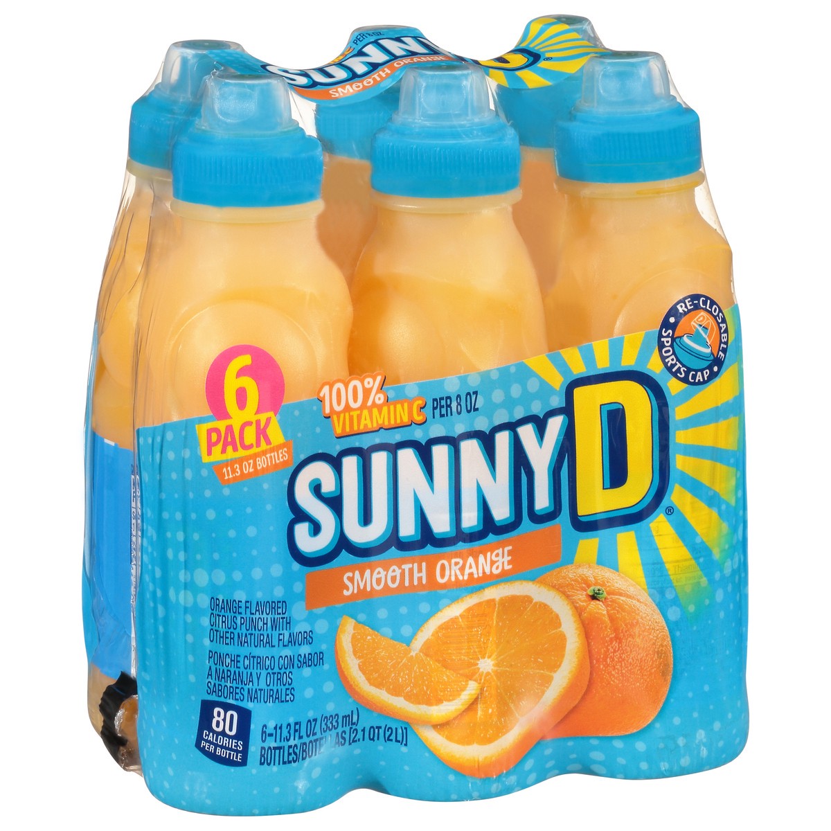 slide 4 of 9, Sunny D Sunnyd Smooth Orange Juice Drink- 6 ct, 6 ct