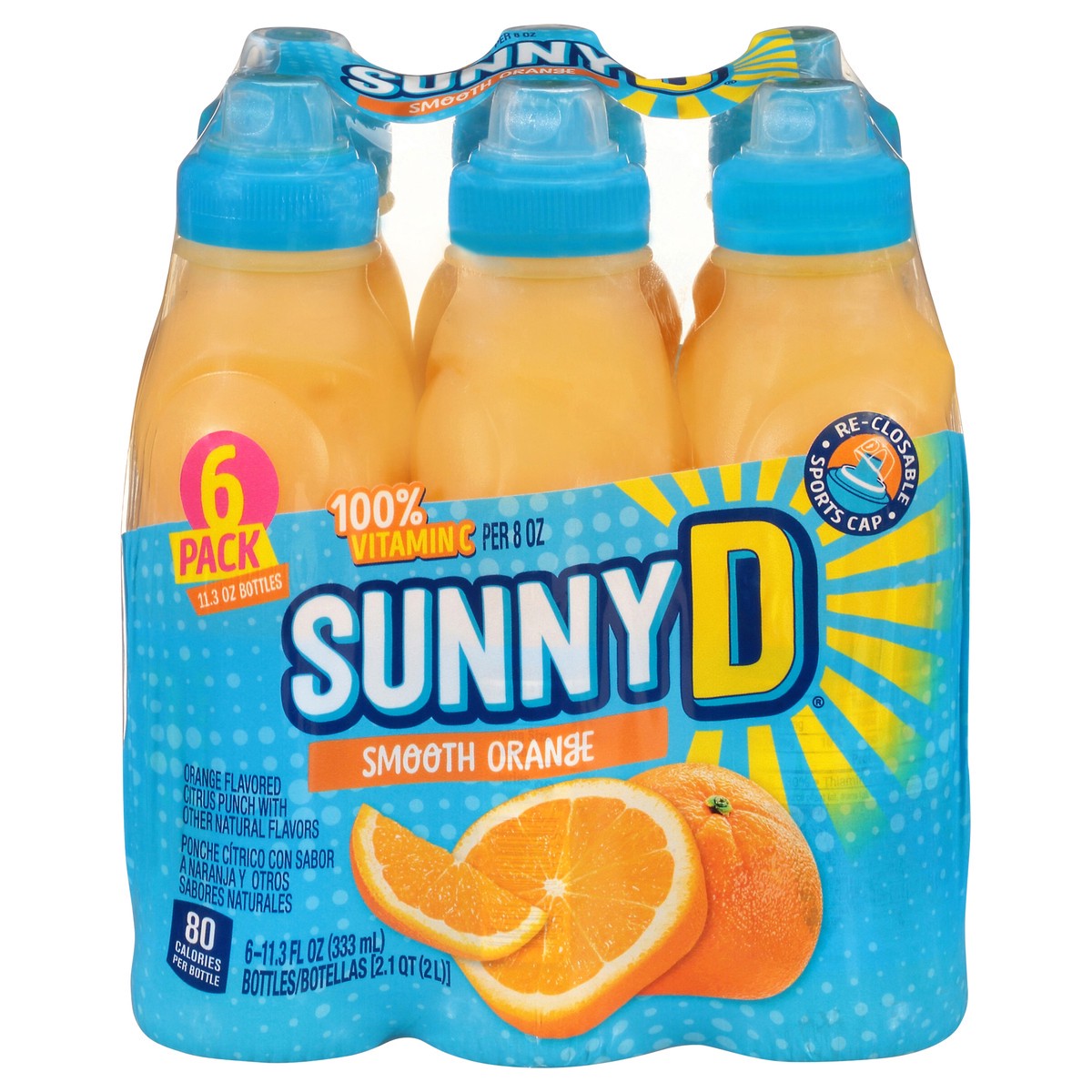 slide 1 of 9, Sunny D Sunnyd Smooth Orange Juice Drink- 6 ct, 6 ct