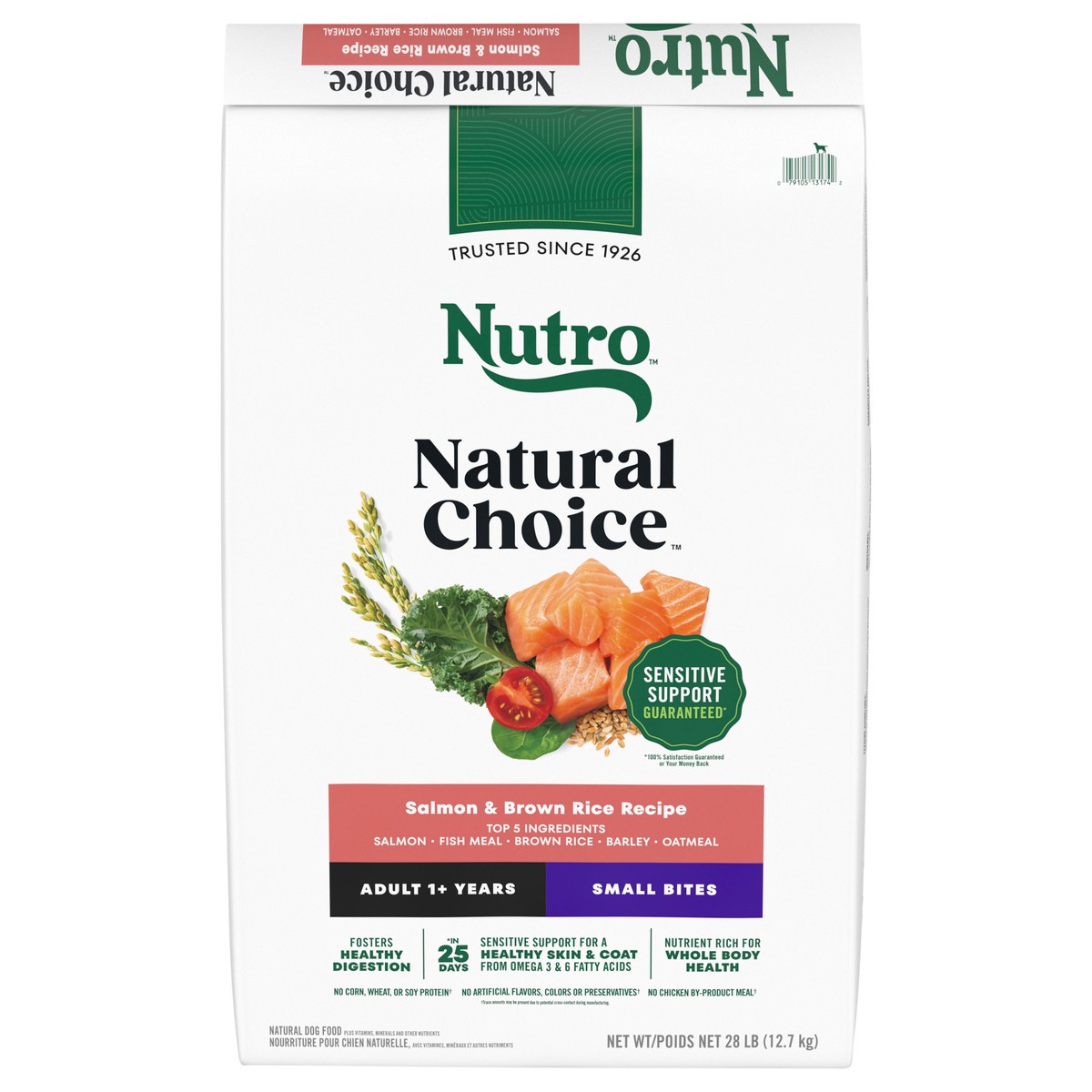 slide 3 of 4, Nutro Natural Choice Natural Adult 1+ Years Small Bites Salmon & Brown Rice Recipe Dog Food 28 lb, 28 lb