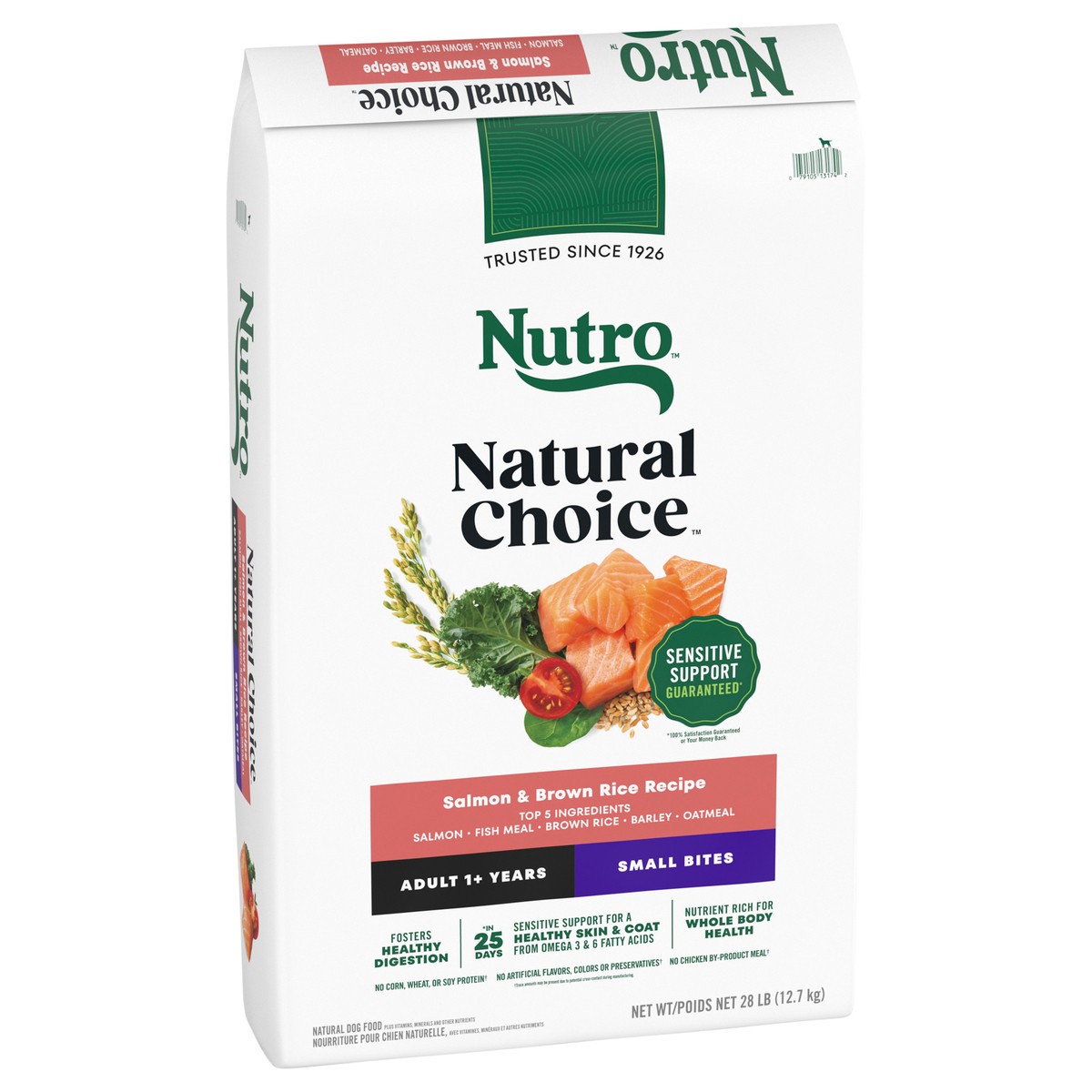 slide 2 of 4, Nutro Natural Choice Natural Adult 1+ Years Small Bites Salmon & Brown Rice Recipe Dog Food 28 lb, 28 lb
