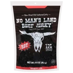 No Man's Land 17g Protein Hot Beef Jerky